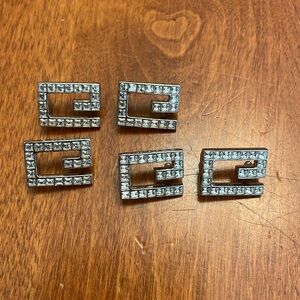 Gucci vintage set of 5 rhinestone buckles